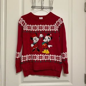 Disney Christmas embroidered sweater